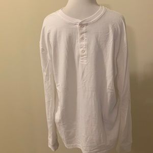 Men’s long sleeve polo white